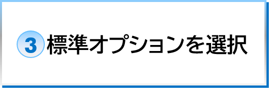 標準オプションを選択