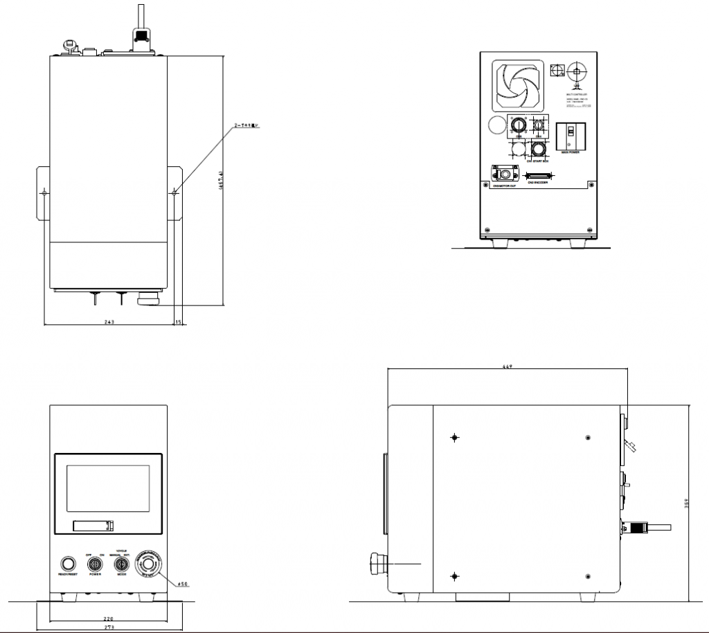 マルチコントローラP_寸法図