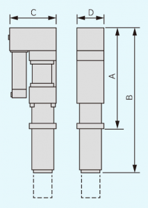 ACサーボプレス寸法図
