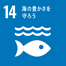 SDGsアイコン:14.海の豊かさを守ろう